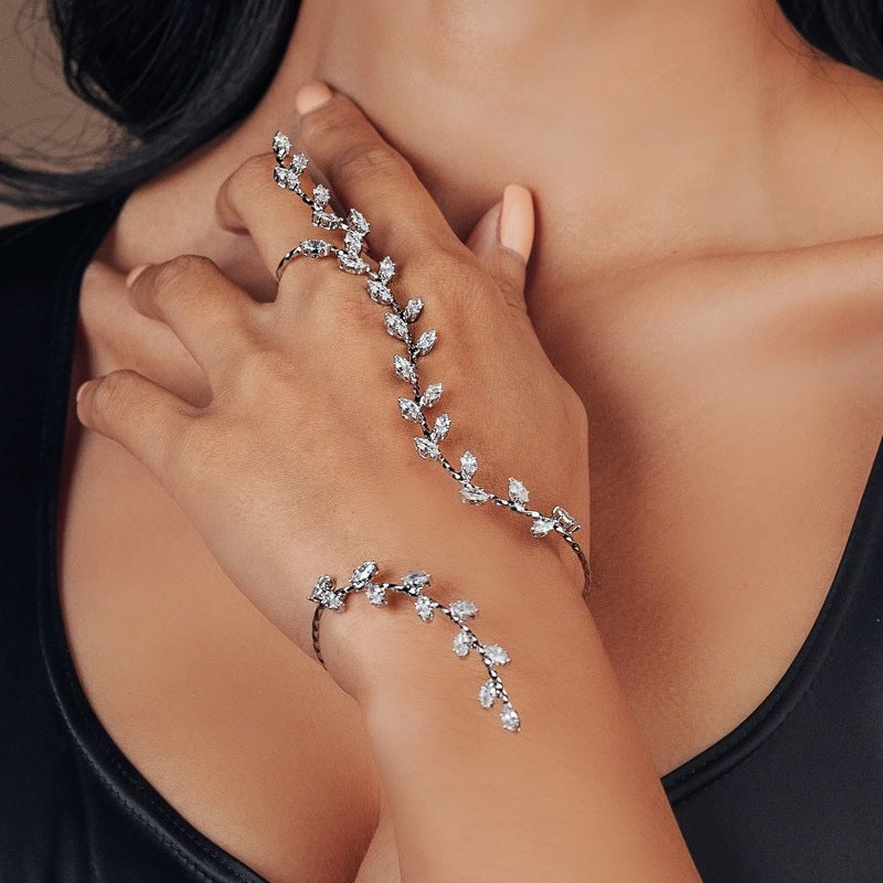 Petal Radiance Hand Jewelery