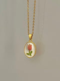 Minimal Tulip Necklace