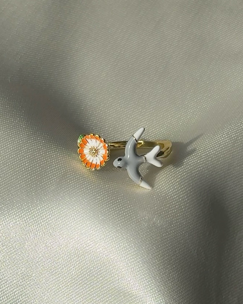 A bird’s wish! Marigold Ring