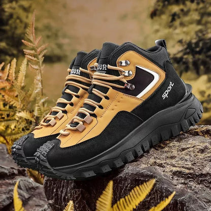 Men's Outdoor Hiking Boots - Waterproof, Non-Slip, Puncture-Proof And Smash-Proof; Correct Arch Support And Wide Toe - Suitable For Daily Wear And Outdoor Adventures