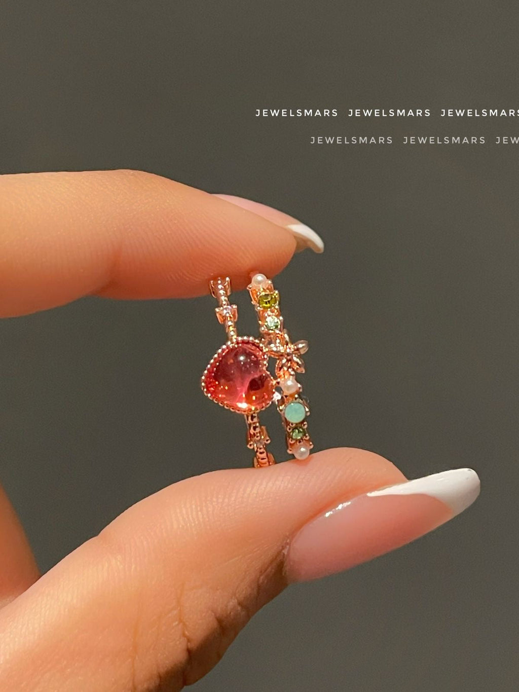 Dreamy Heart Layered Ring