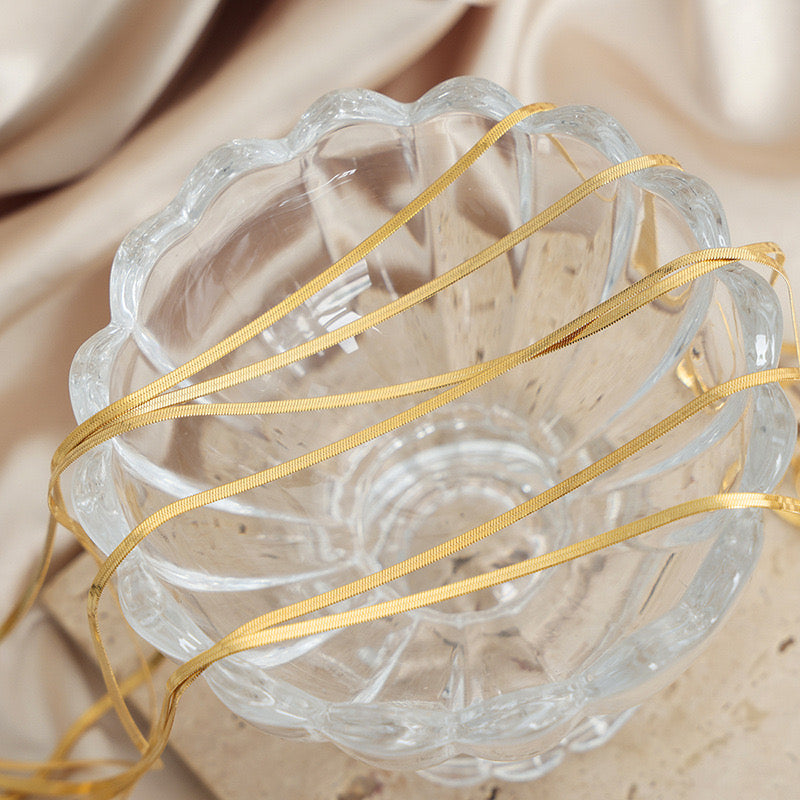 HEERINGBONE NECKLACE (16k gold plated)