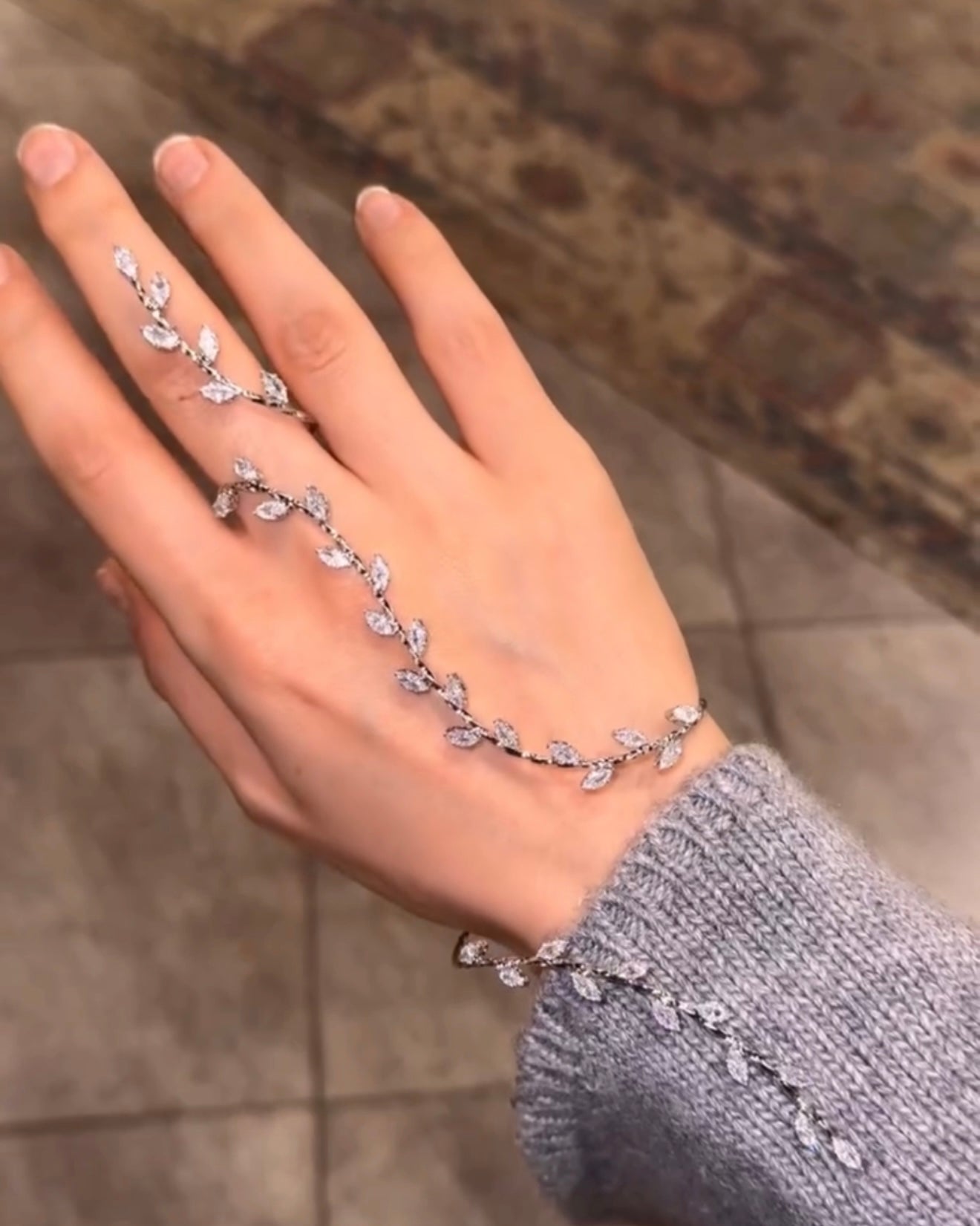 Petal Radiance Hand Jewelery