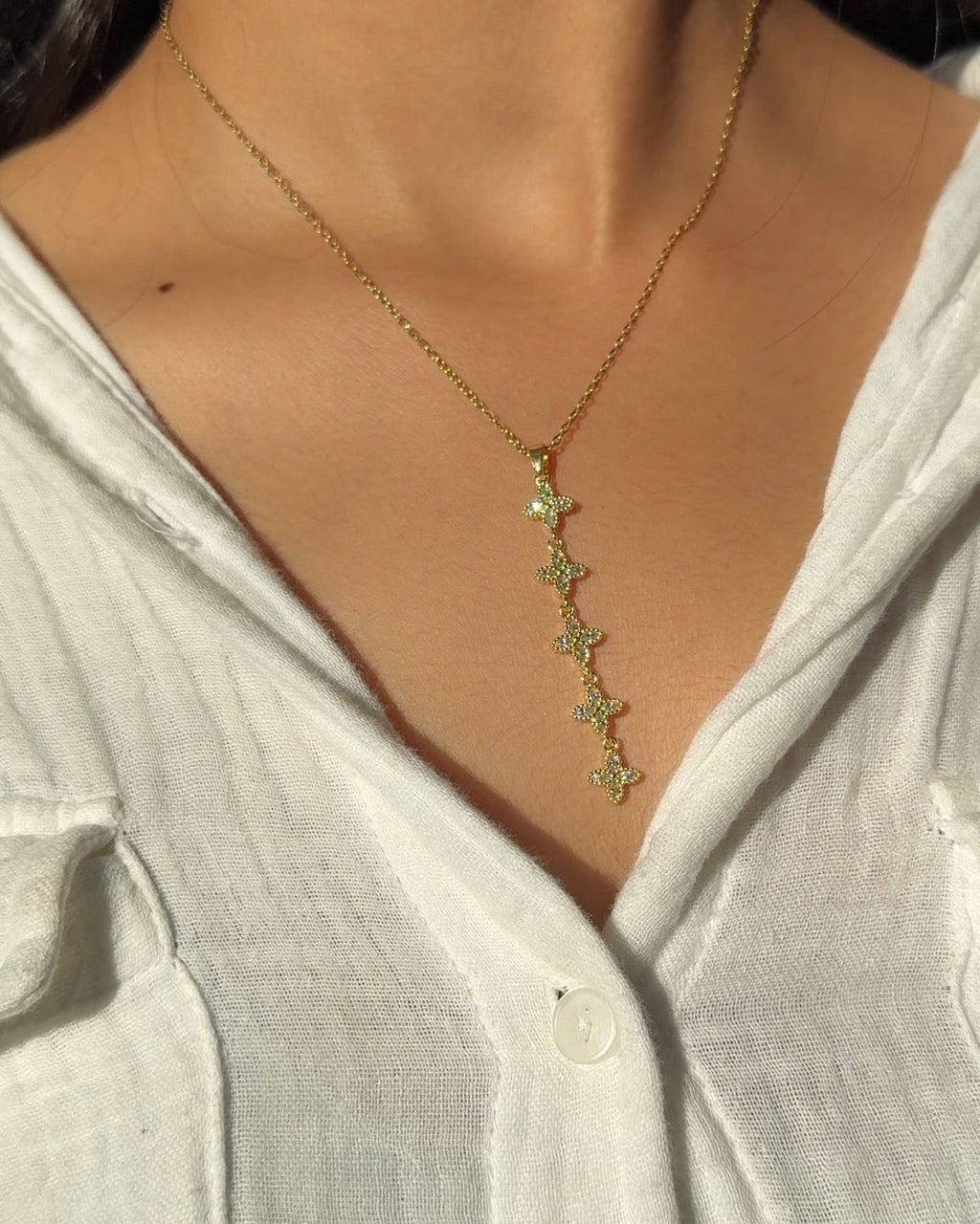 Versailles Floral Y-necklace