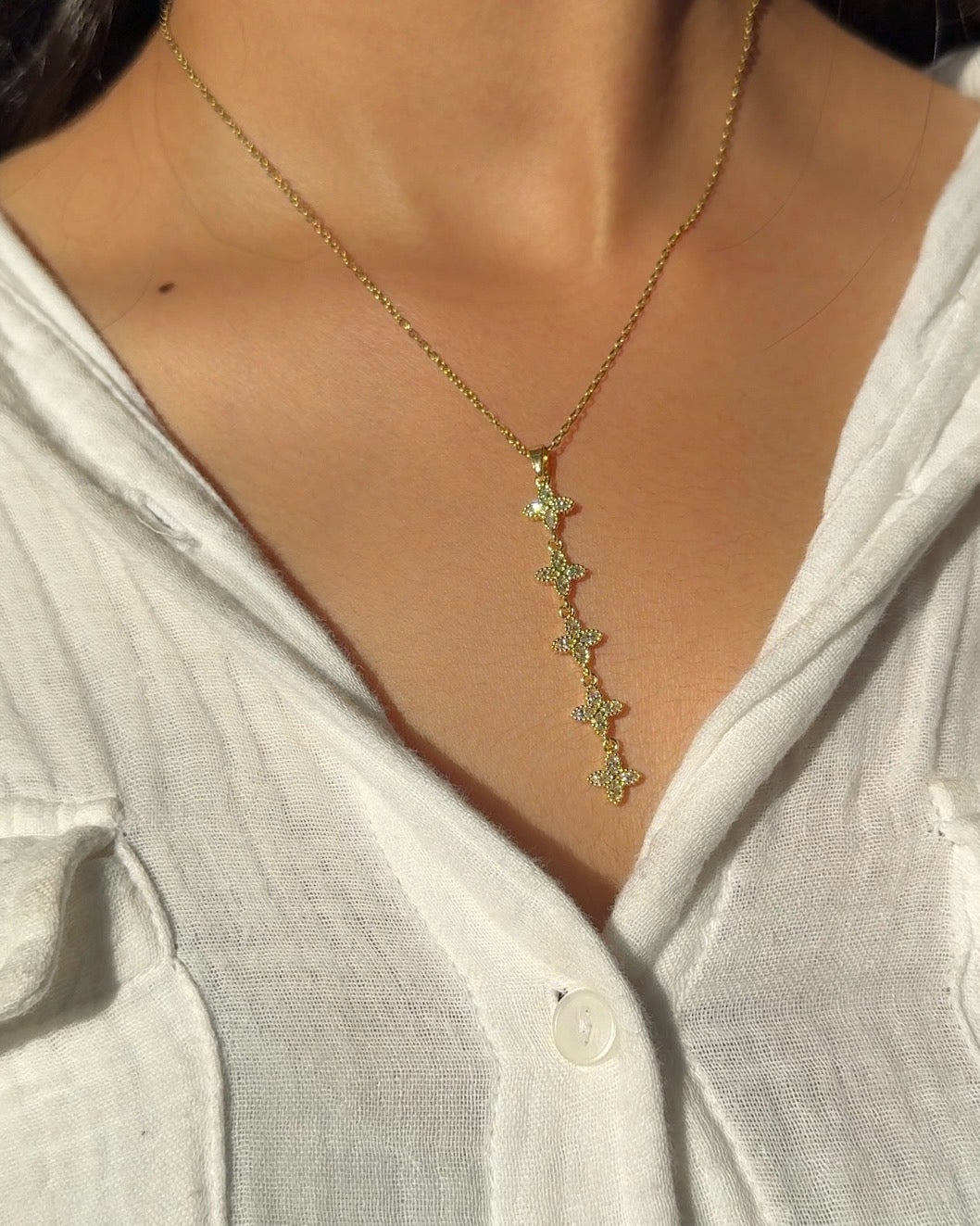 Versailles Floral Y-necklace
