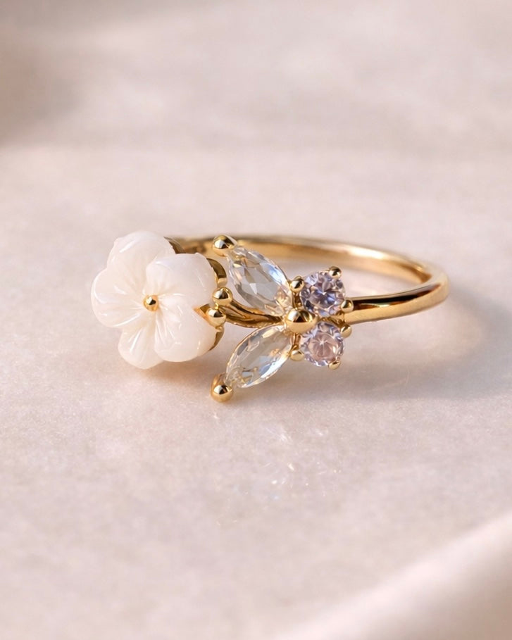 Opaline Floret Ring