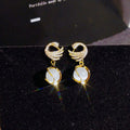 Sparkly Swan Earrings