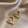 Gold Intentions Heart Earrings