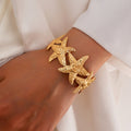 Marina Glint Star Fish Cuff Bracelet