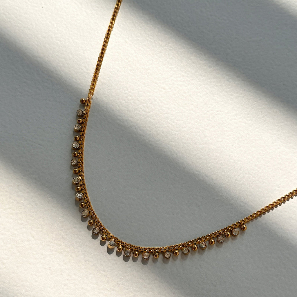Royal Rhinestone Core Necklace