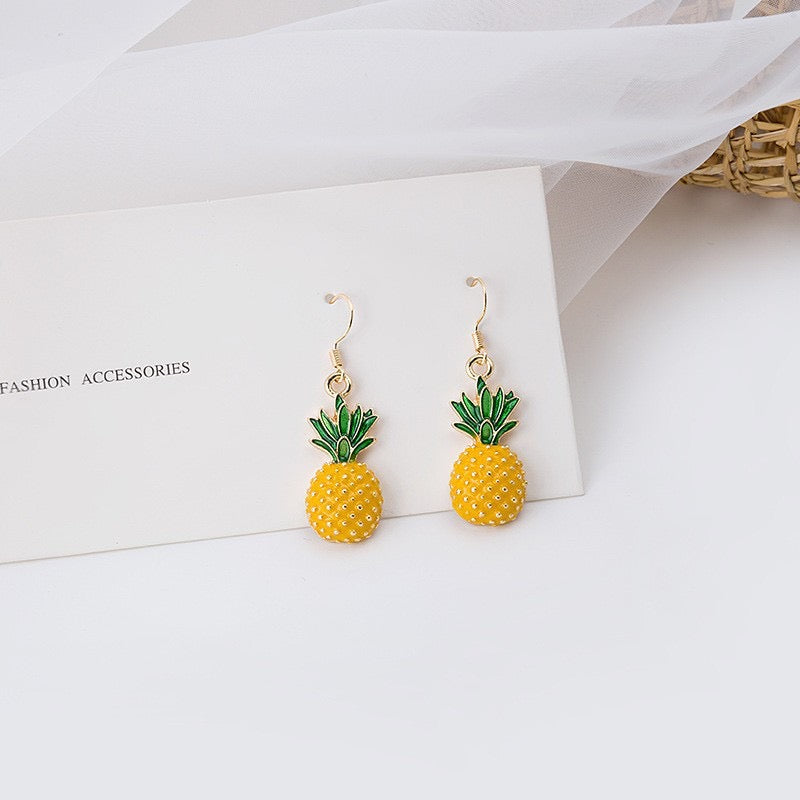 Cute Pineapple Drop Earrings