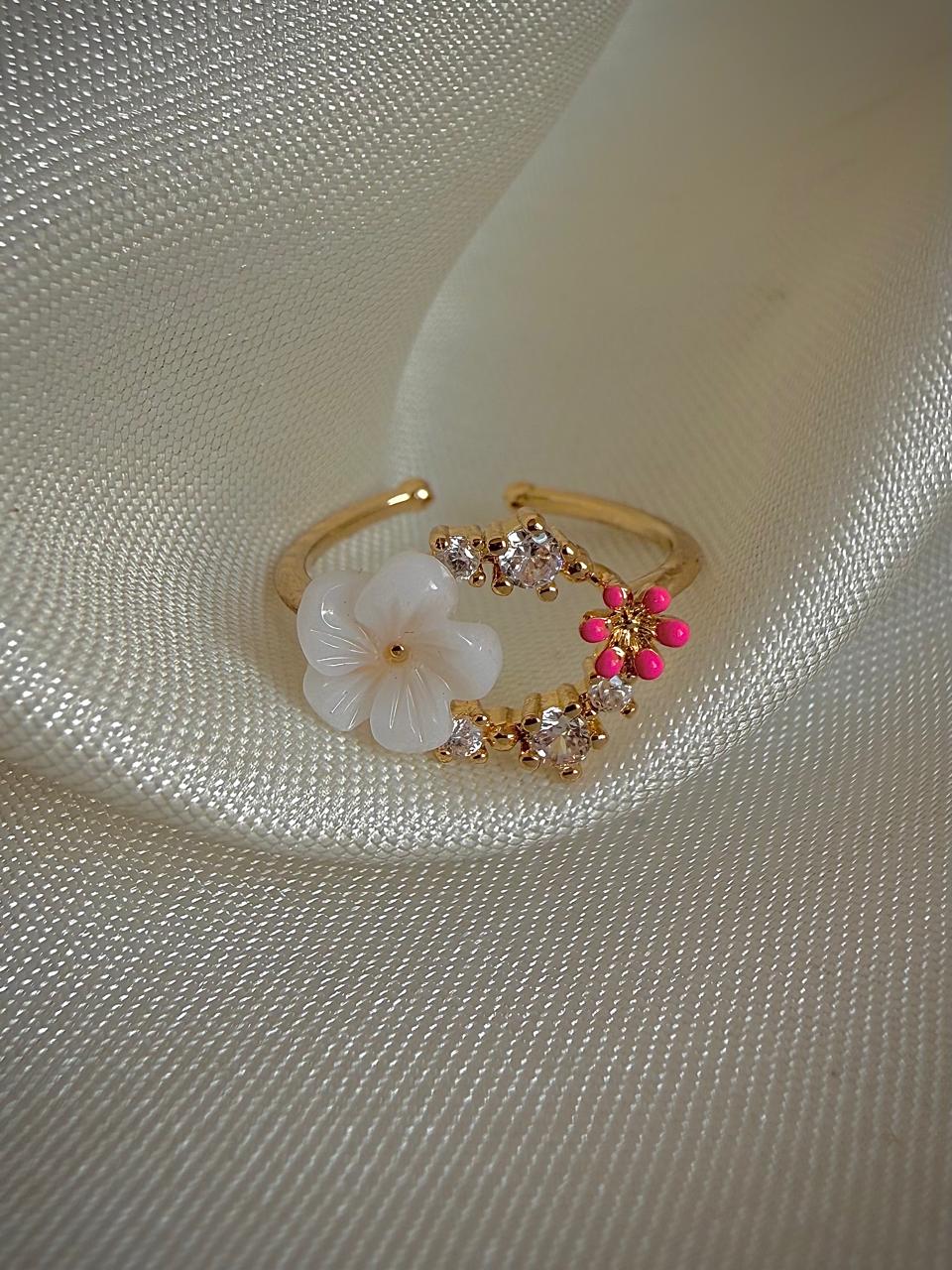 Elysian Dreamweave Flower Ring