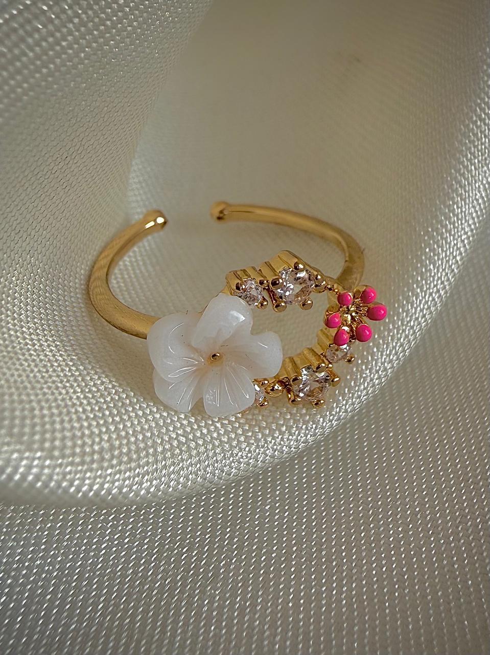 Elysian Dreamweave Flower Ring