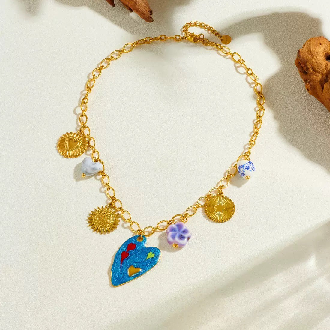Diva Multi Charm Necklace