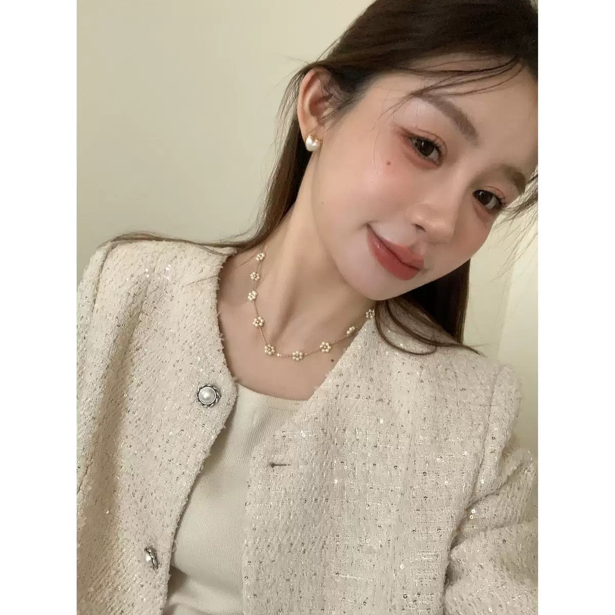 Daisy-Darling Pearl Necklace
