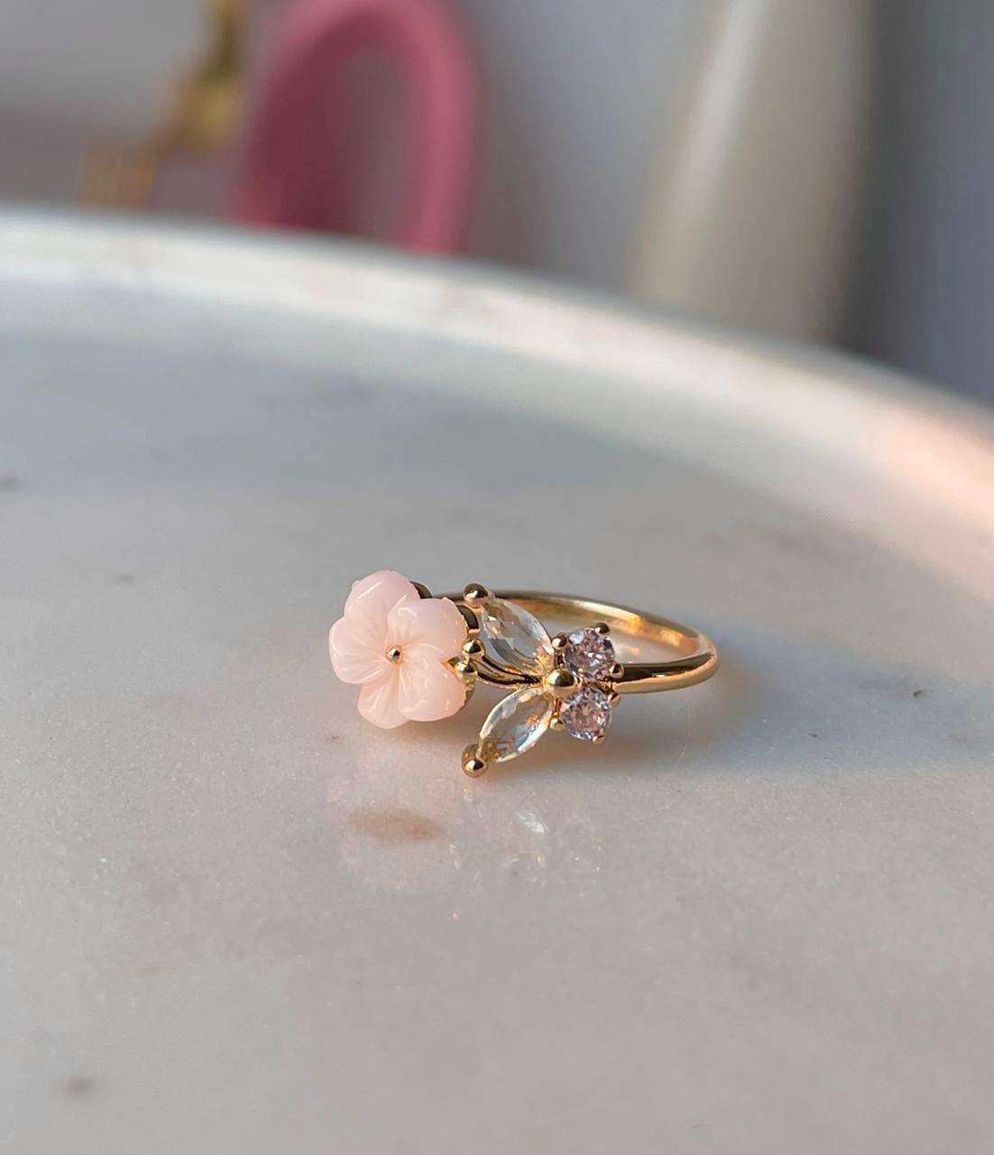 Opaline Floret Ring