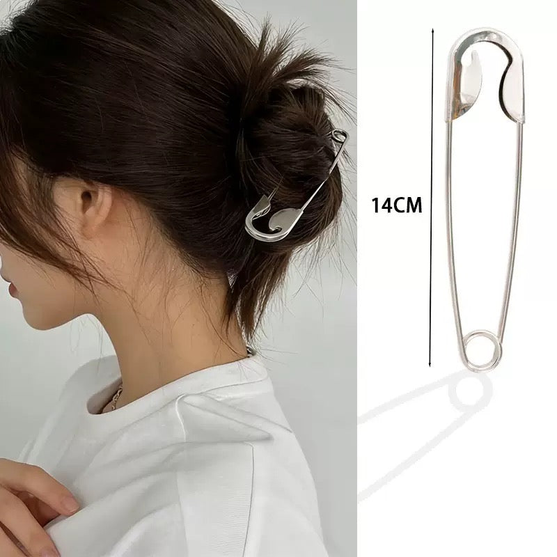 Mega Statement Safety Pin Hair Clip