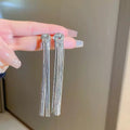 Tassels of Chrome Earrings