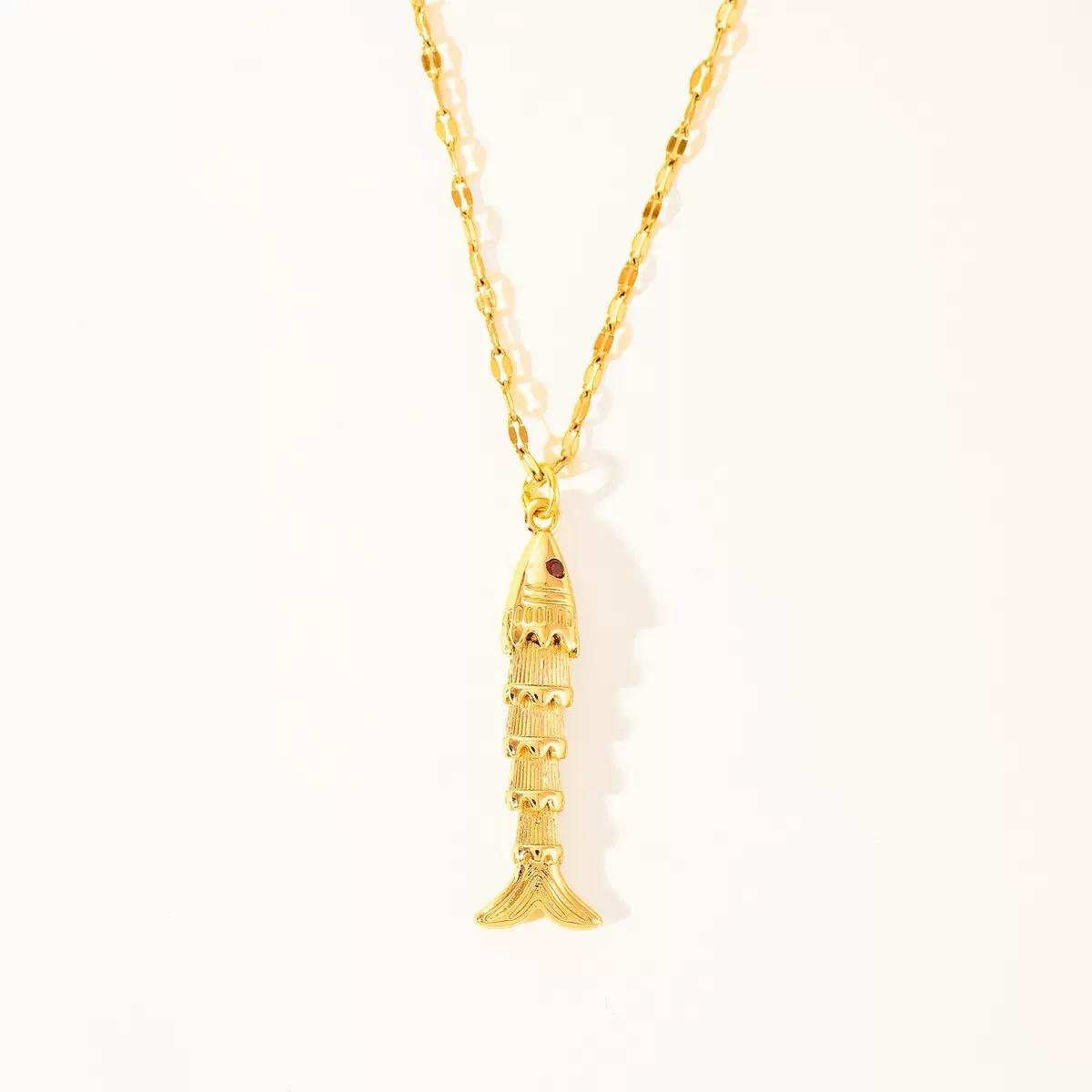 Aquatic Lustre Fish Necklace