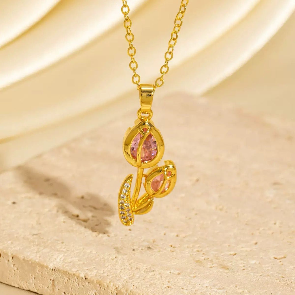 Pink Musings Tulip Necklace