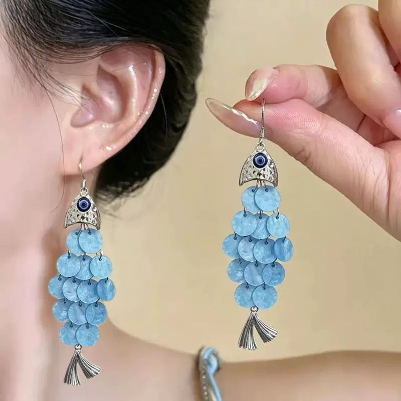 Santorini Fish Scales Earrings