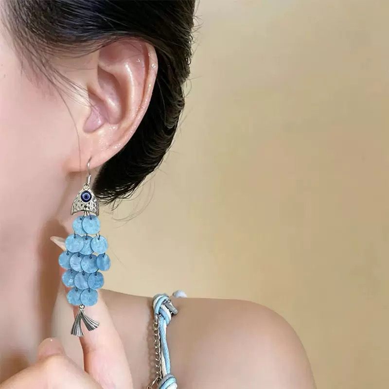 Santorini Fish Scales Earrings