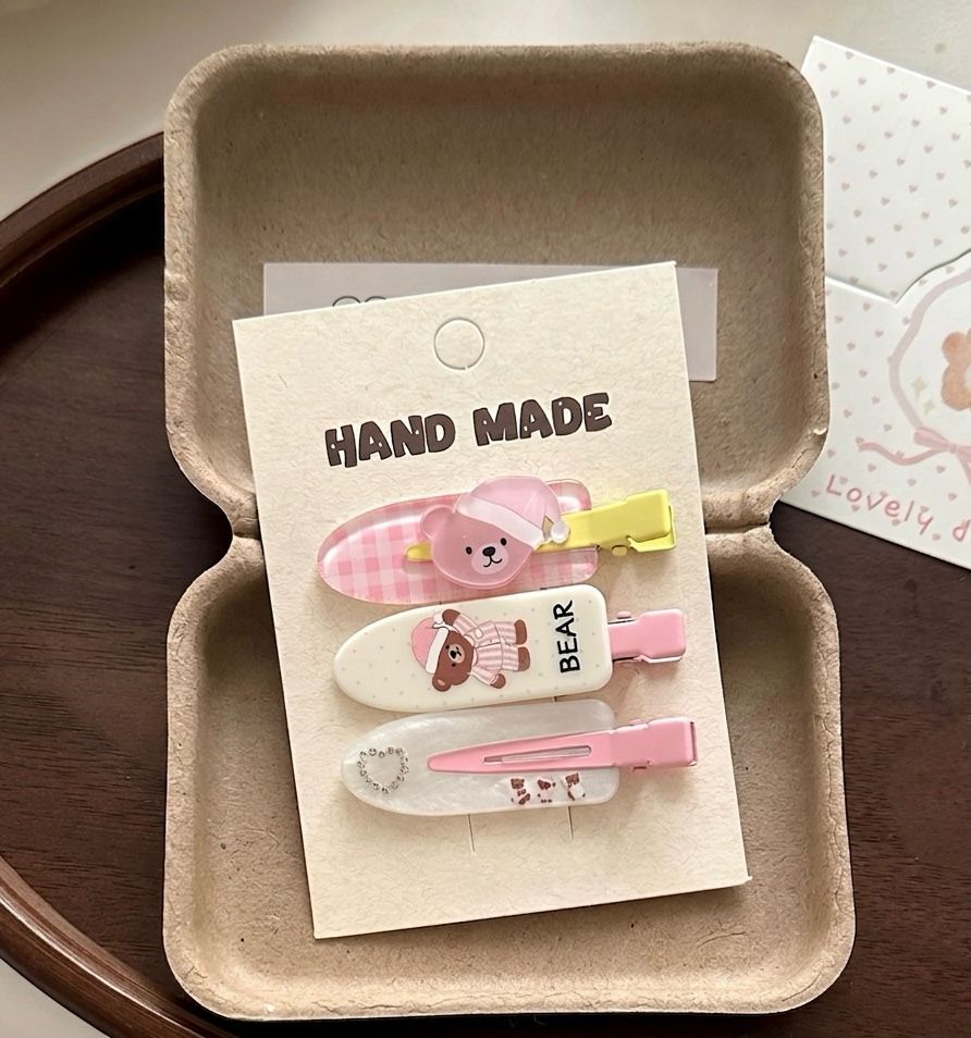 Slumber Bear Gingham Trio