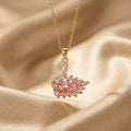 Soft Blushing Swan Necklace