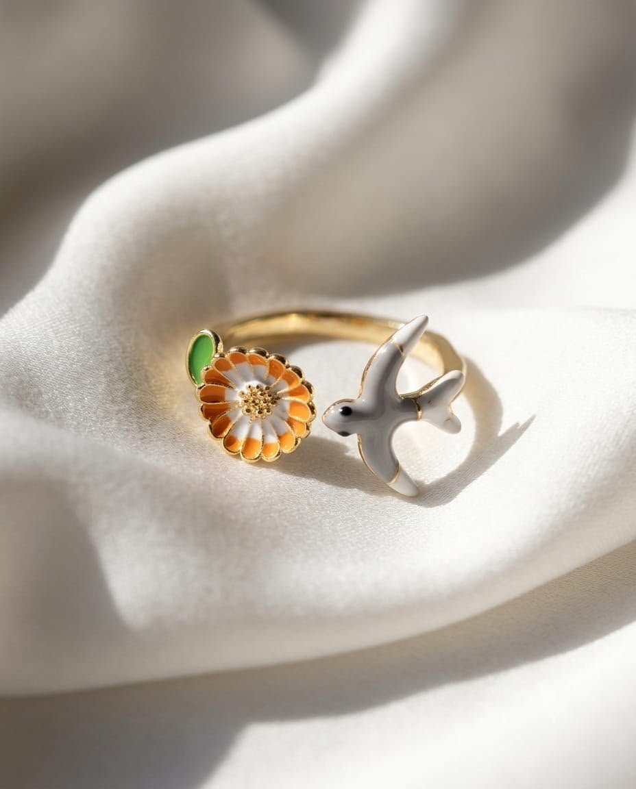 A bird’s wish! Marigold Ring