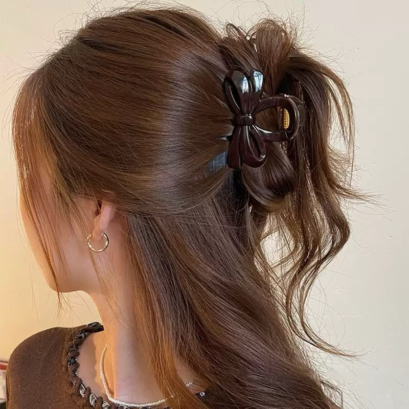 Bow-addict Cherry Red Claw Clip