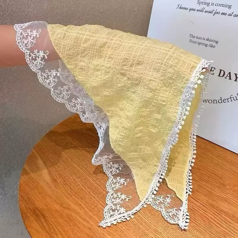 Buttercup Meadow Lace Headscarf
