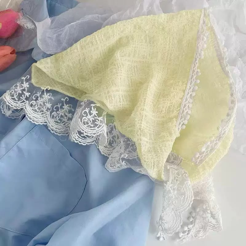Buttercup Meadow Lace Headscarf