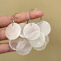 Cascading Ivory Discs Earrings
