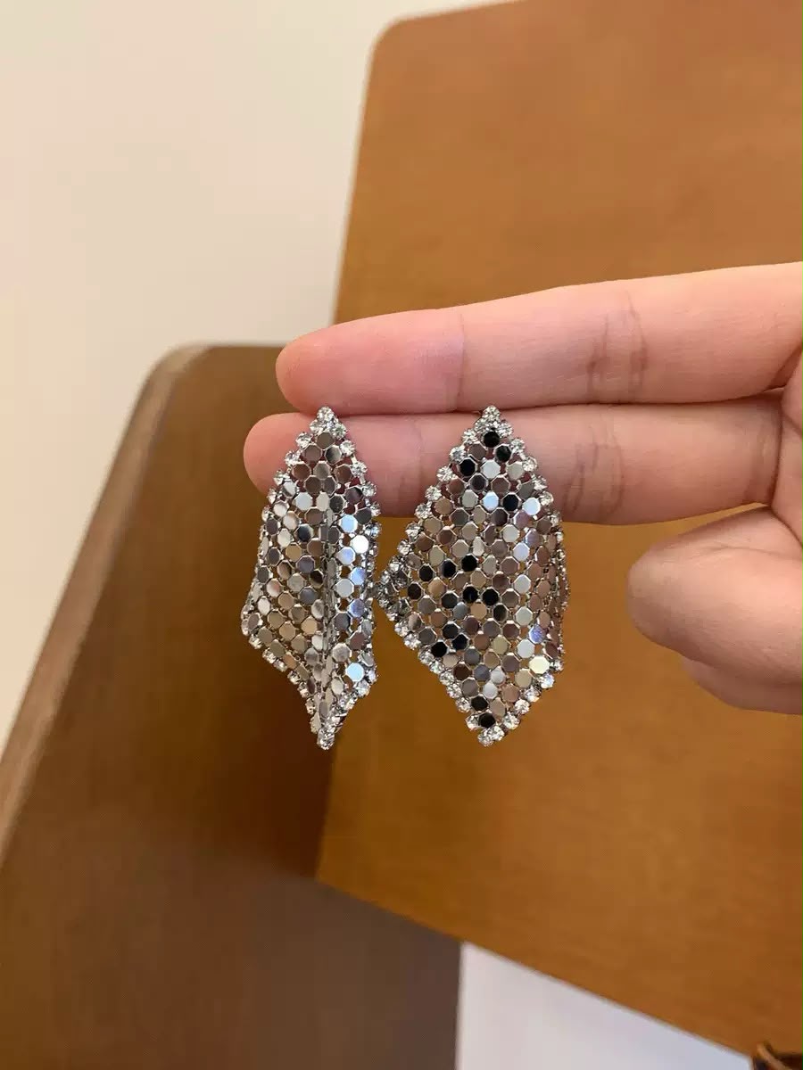 Cocktail-Night Chainmail Earrings