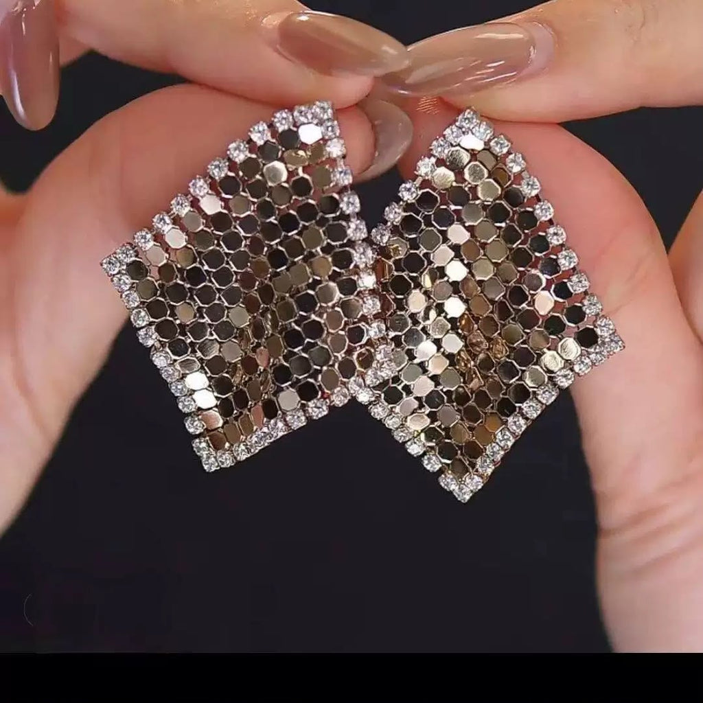 Cocktail-Night Chainmail Earrings