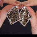 Cocktail-Night Chainmail Earrings