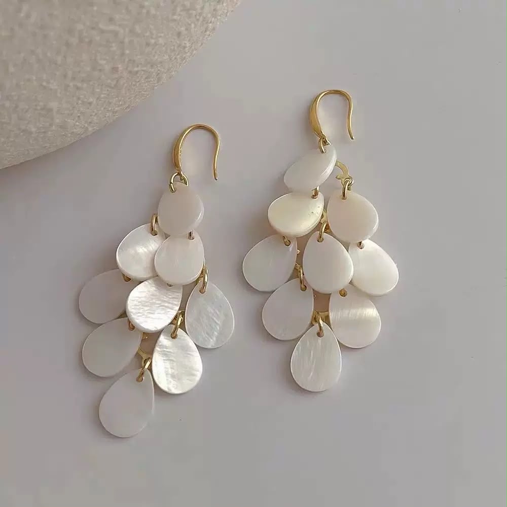 Y2K Tassel Cascading Shell Earrings