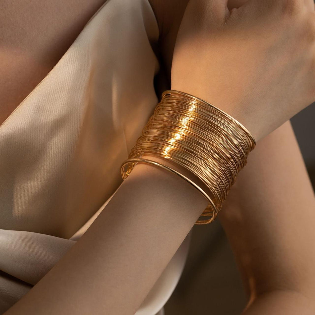 Coil Statement Cuff Bracelet