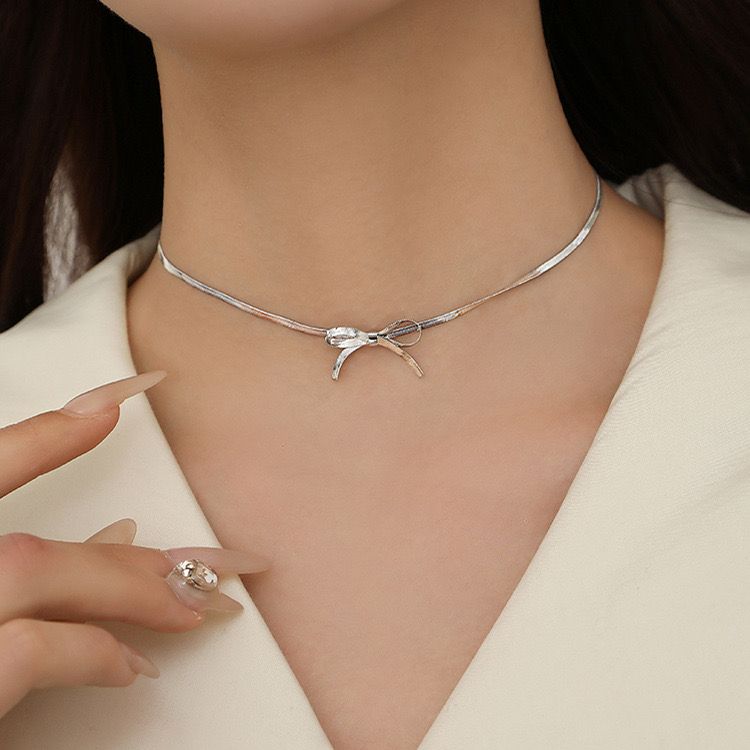 Petite Bow Choker Necklace