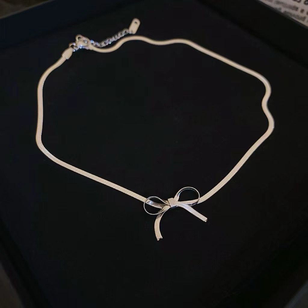 Petite Bow Choker Necklace