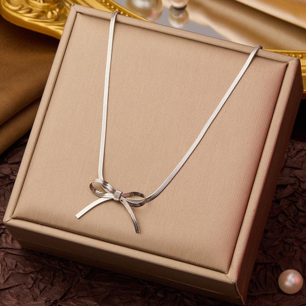 Petite Bow Choker Necklace