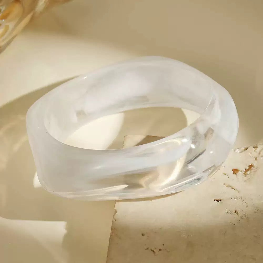 Lucid Clear Acrylic Bangle