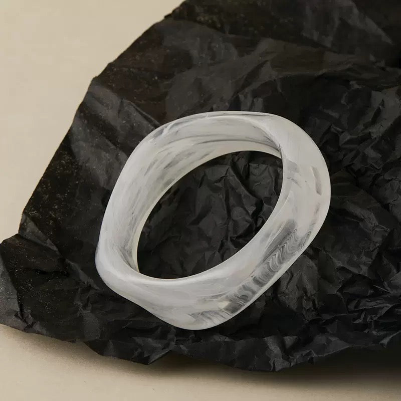 Lucid Clear Acrylic Bangle